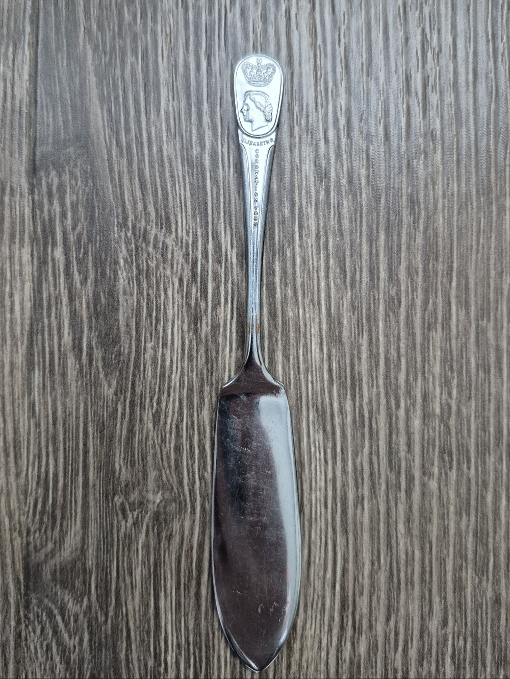 Cook And Clark Vintage Coronation Queen Elizabeth Butter Knife 1953